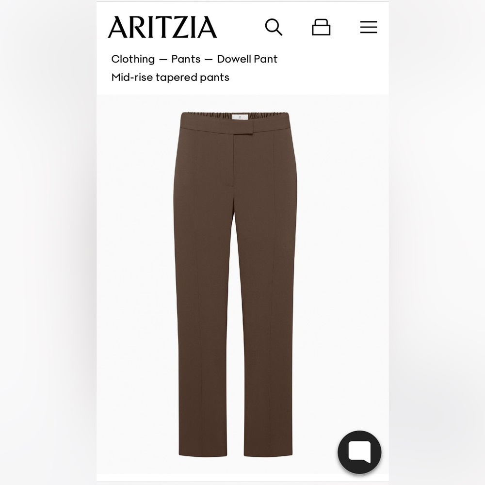 Aritzia Babaton Size 8 Taper Leg Trouser